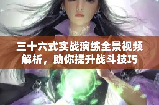 三十六式实战演练全景视频解析，助你提升战斗技巧