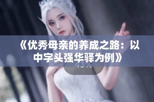 《优秀母亲的养成之路：以中字头强华驿为例》
