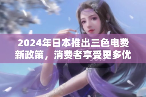2024年日本推出三色电费新政策，消费者享受更多优惠选择