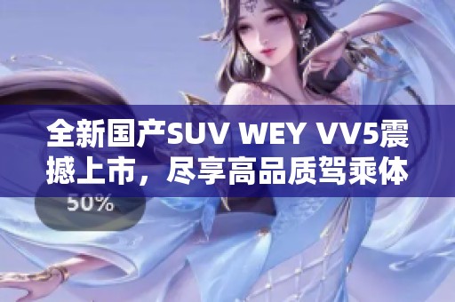 全新国产SUV WEY VV5震撼上市，尽享高品质驾乘体验