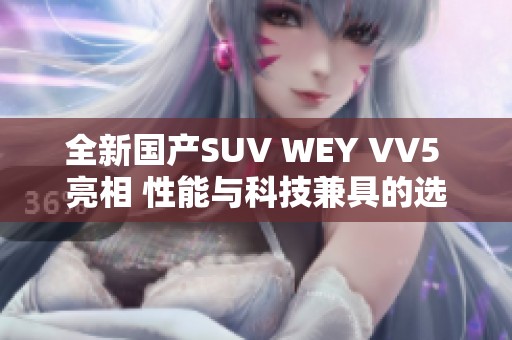 全新国产SUV WEY VV5 亮相 性能与科技兼具的选择