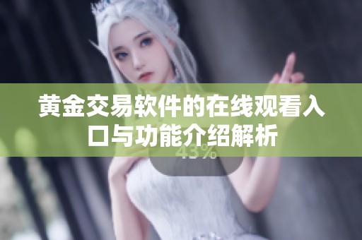 黄金交易软件的在线观看入口与功能介绍解析