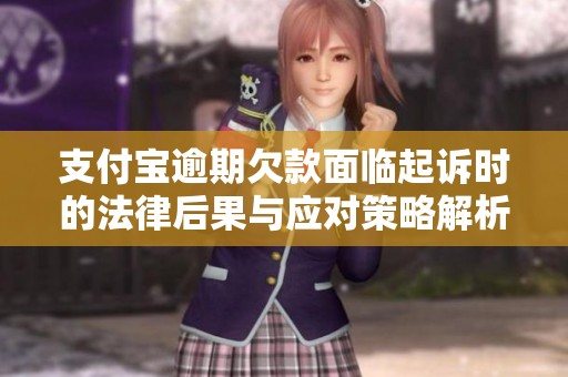 支付宝逾期欠款面临起诉时的法律后果与应对策略解析
