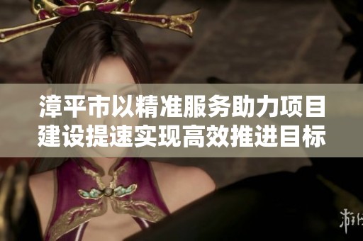 漳平市以精准服务助力项目建设提速实现高效推进目标