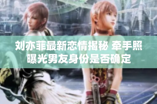 刘亦菲最新恋情揭秘 牵手照曝光男友身份是否确定