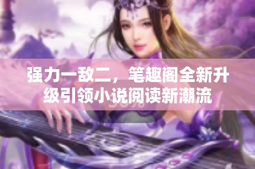 强力一敌二，笔趣阁全新升级引领小说阅读新潮流