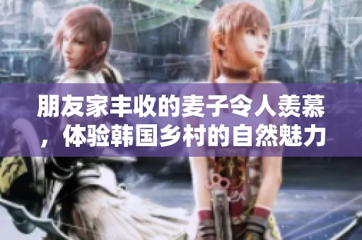 朋友家丰收的麦子令人羡慕，体验韩国乡村的自然魅力与丰盈农田
