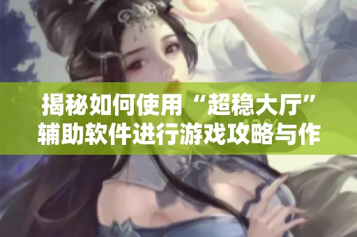 揭秘如何使用“超稳大厅”辅助软件进行游戏攻略与作弊指南