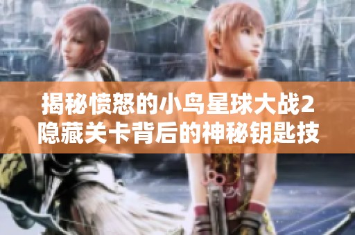 揭秘愤怒的小鸟星球大战2隐藏关卡背后的神秘钥匙技巧与攻略