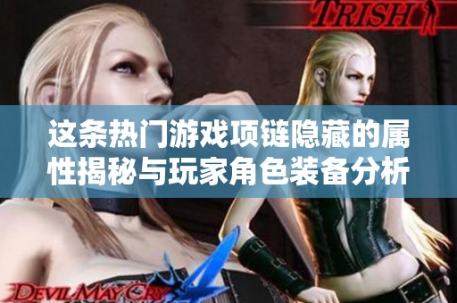这条热门游戏项链隐藏的属性揭秘与玩家角色装备分析