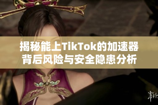 揭秘能上TikTok的加速器背后风险与安全隐患分析