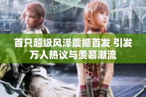 首只超级风泽震撼首发 引发万人热议与羡慕潮流