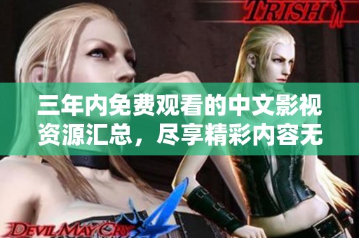 三年内免费观看的中文影视资源汇总，尽享精彩内容无负担