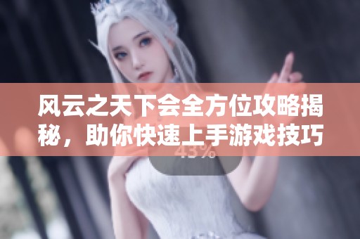 风云之天下会全方位攻略揭秘，助你快速上手游戏技巧与策略