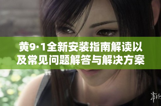 黄9·1全新安装指南解读以及常见问题解答与解决方案