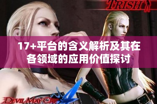 17+平台的含义解析及其在各领域的应用价值探讨
