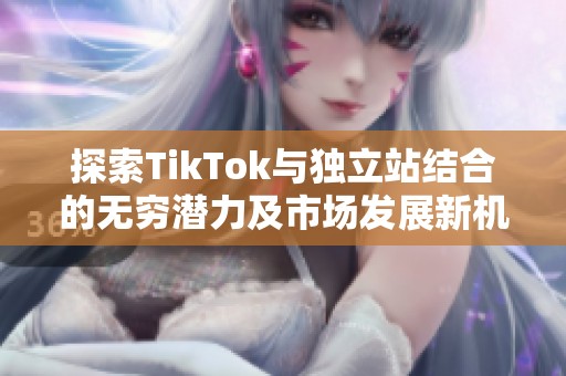 探索TikTok与独立站结合的无穷潜力及市场发展新机遇