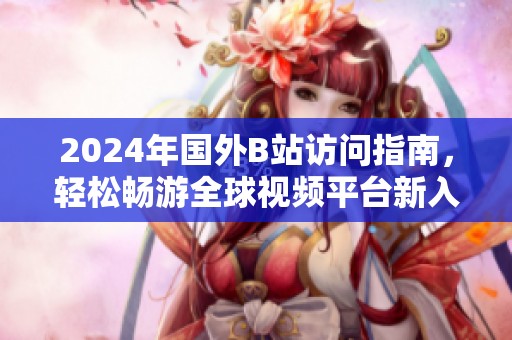 2024年国外B站访问指南，轻松畅游全球视频平台新入口