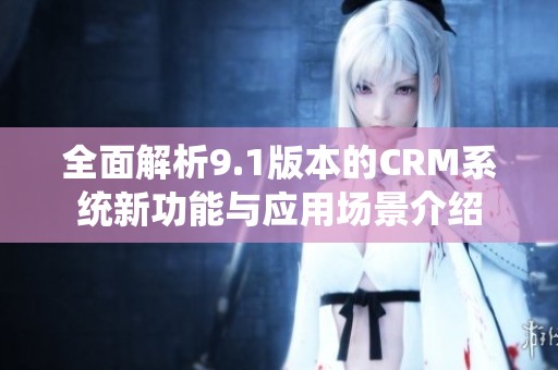 全面解析9.1版本的CRM系统新功能与应用场景介绍