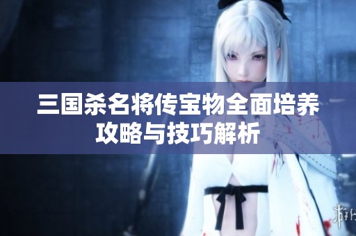 三国杀名将传宝物全面培养攻略与技巧解析