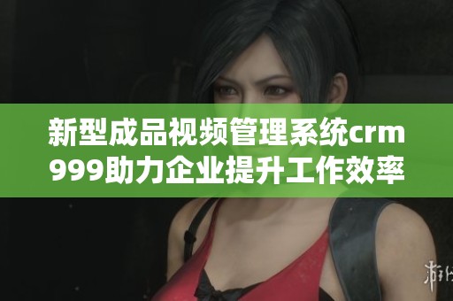 新型成品视频管理系统crm999助力企业提升工作效率