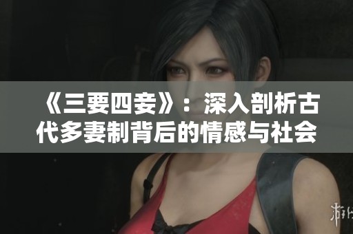 《三要四妾》：深入剖析古代多妻制背后的情感与社会解读