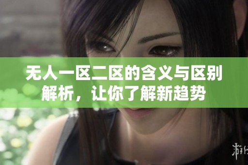 无人一区二区的含义与区别解析，让你了解新趋势