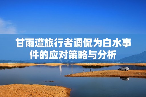 甘雨遭旅行者调侃为白水事件的应对策略与分析
