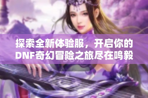 探索全新体验服，开启你的DNF奇幻冒险之旅尽在鸣毅游戏网