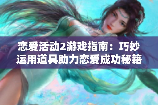 恋爱活动2游戏指南：巧妙运用道具助力恋爱成功秘籍