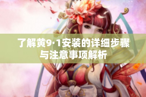 了解黄9·1安装的详细步骤与注意事项解析