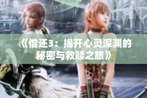 《偿还3：揭开心灵深渊的秘密与救赎之旅》