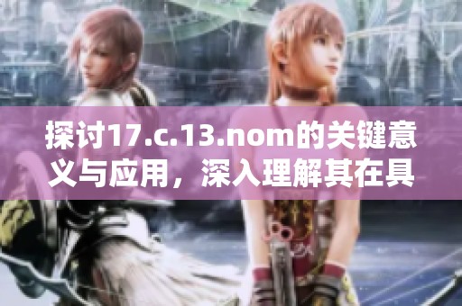 探讨17.c.13.nom的关键意义与应用，深入理解其在具体领域中的重要性与影响