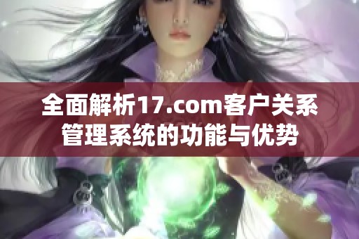 全面解析17.com客户关系管理系统的功能与优势