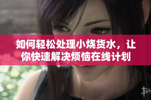 如何轻松处理小烧货水，让你快速解决烦恼在线计划
