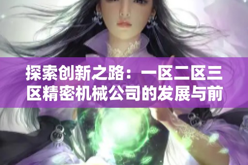 探索创新之路：一区二区三区精密机械公司的发展与前景分析